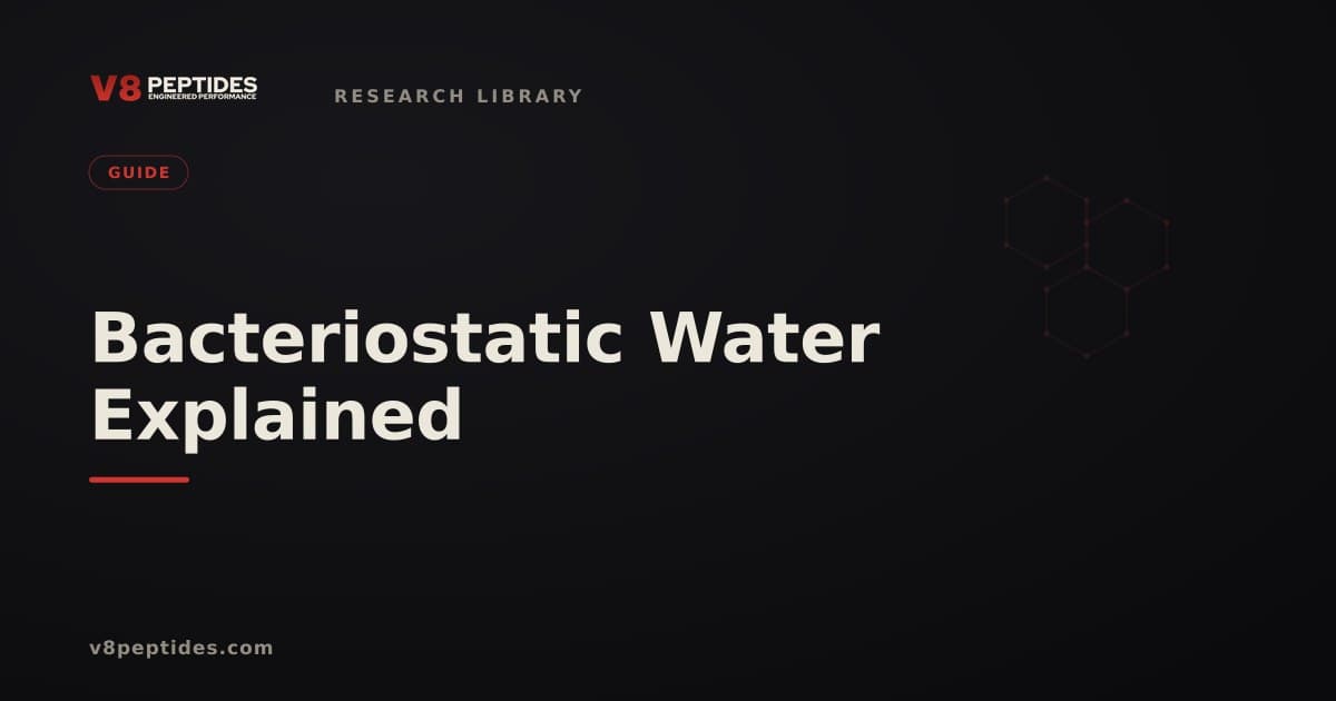 How to Reconstitute a BPC-157 and TB-500 Blend: Lab Protocol, Volumes and Concentration Math