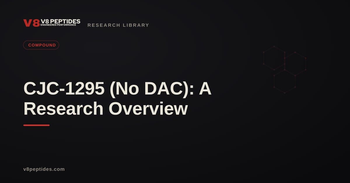 CJC-1295 (No DAC): A Research Overview