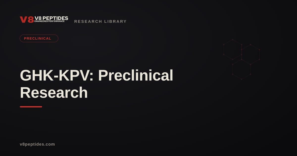 GHK-KPV: Preclinical Research