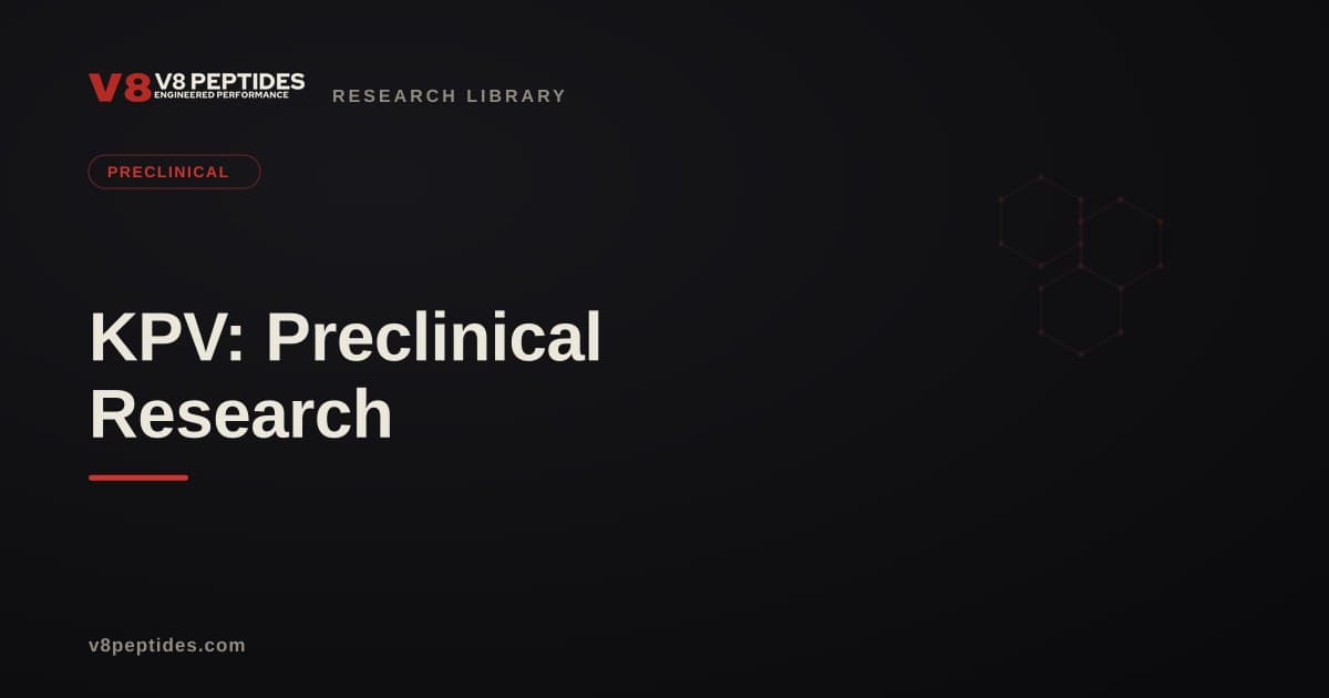 KPV: Preclinical Research