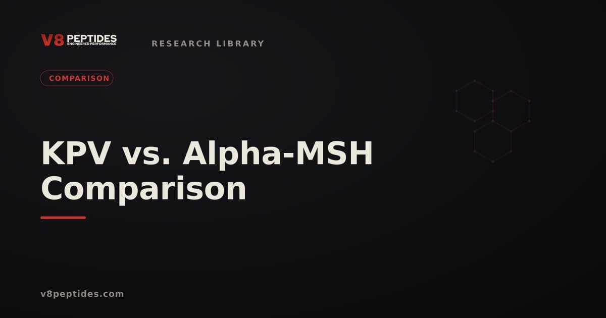 KPV vs. Alpha-MSH: Melanocortin Research Pathway Comparison