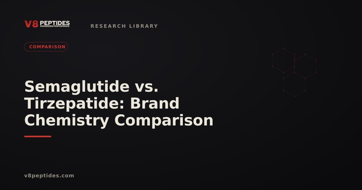 Semaglutide vs. Tirzepatide: Brand Chemistry Comparison