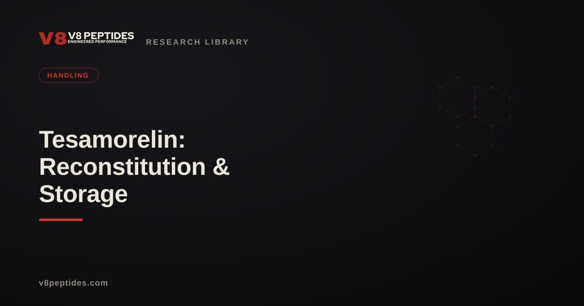 Tesamorelin: Reconstitution & Storage
