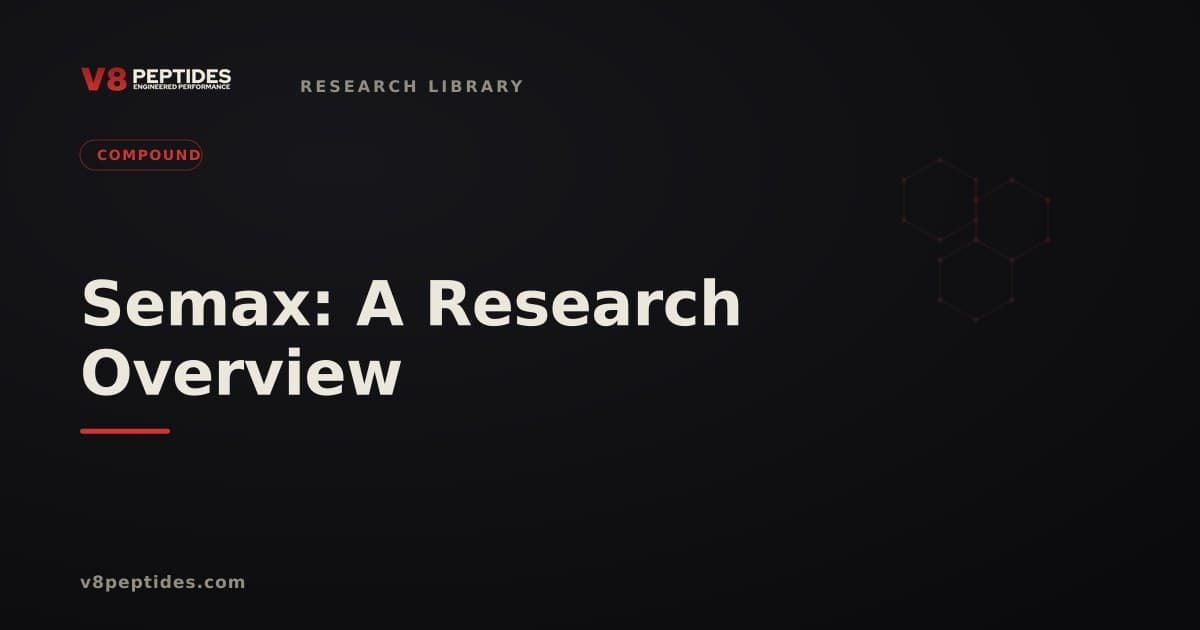 What Is Semax Peptide? A Plain-Language Research Explainer