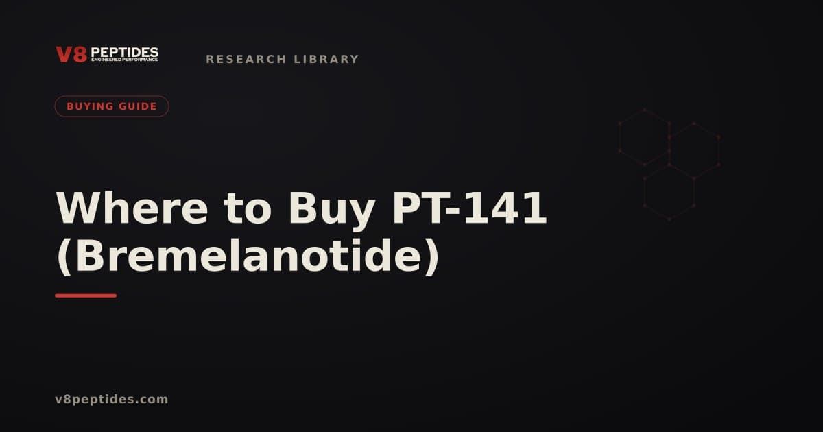 Where to Buy PT-141 (Bremelanotide) for Research