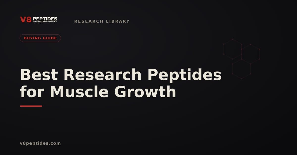 Best Research Peptides for Muscle Growth 2026