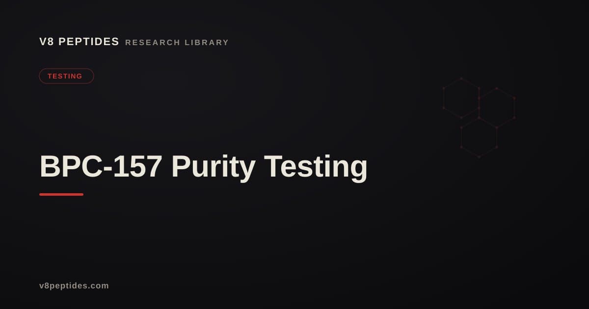 BPC-157 Purity Testing