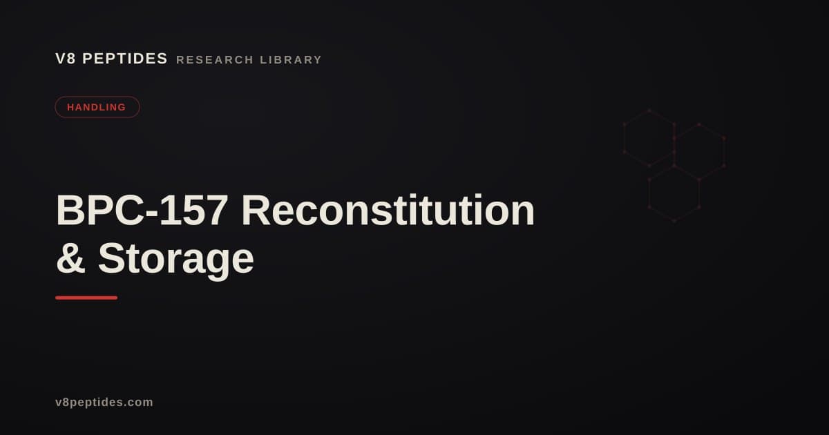 BPC-157 Reconstitution & Storage