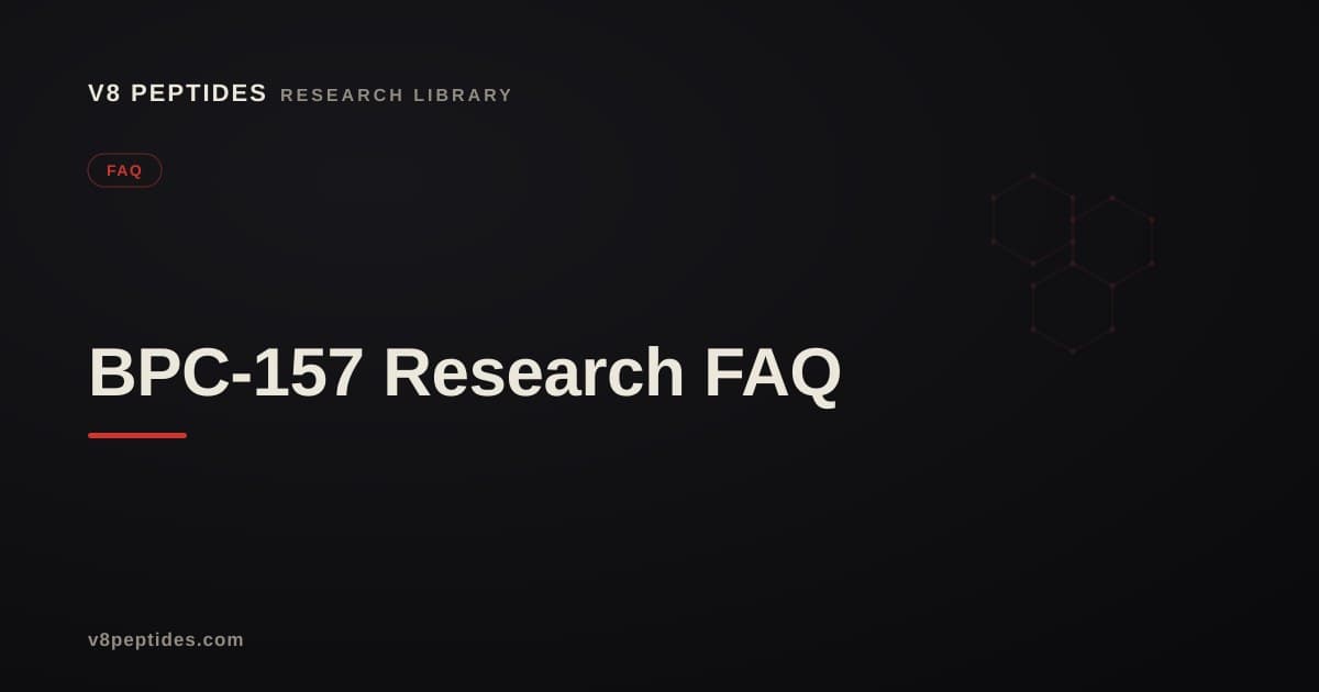 BPC-157 Research FAQ