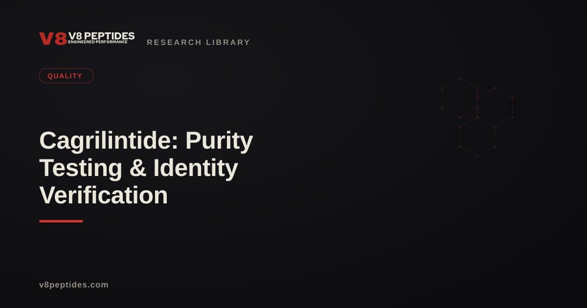 Cagrilintide: Purity Testing & Identity Verification