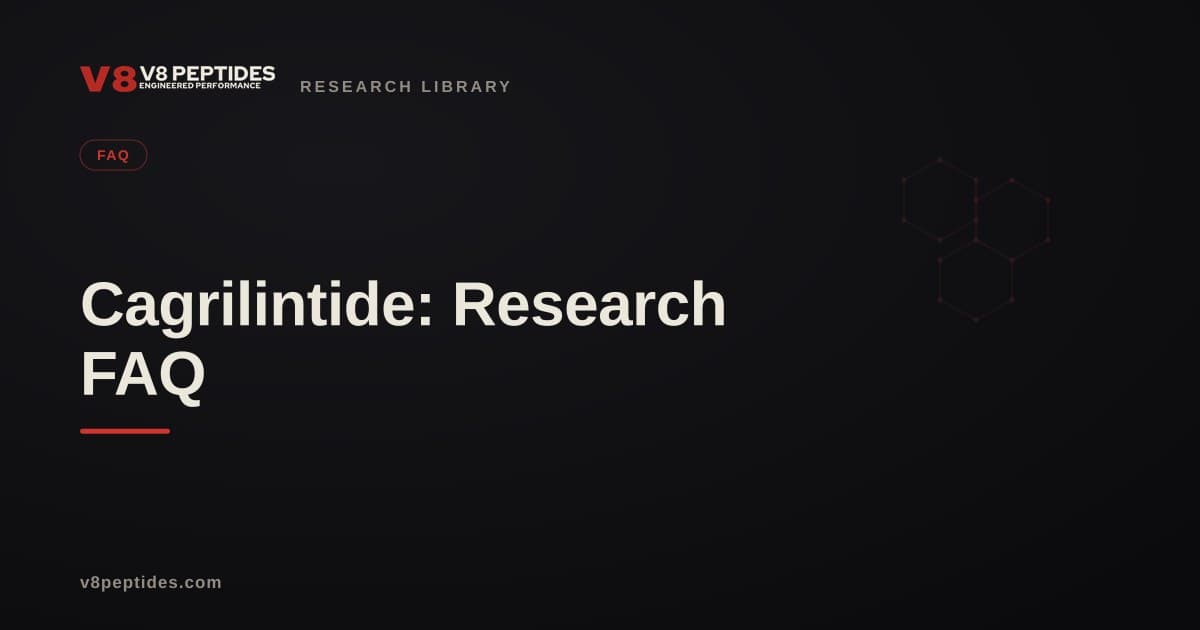 Cagrilintide: Research FAQ