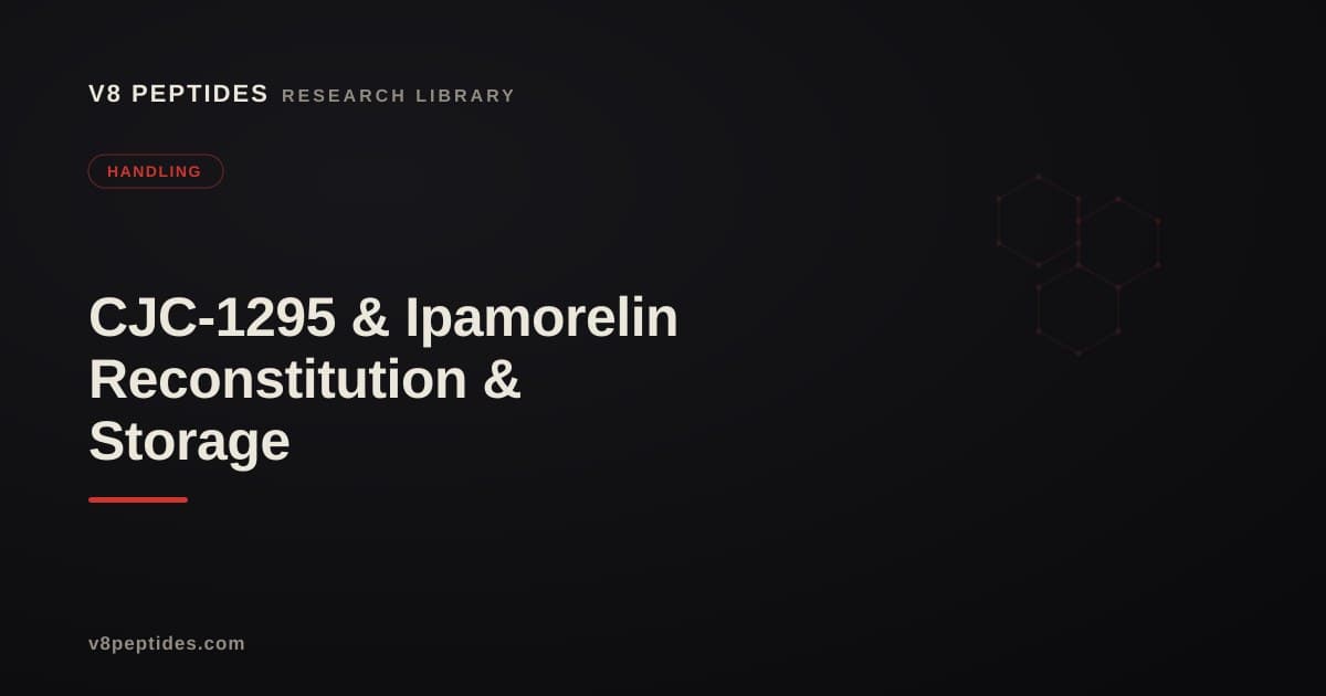 CJC-1295 & Ipamorelin Reconstitution & Storage