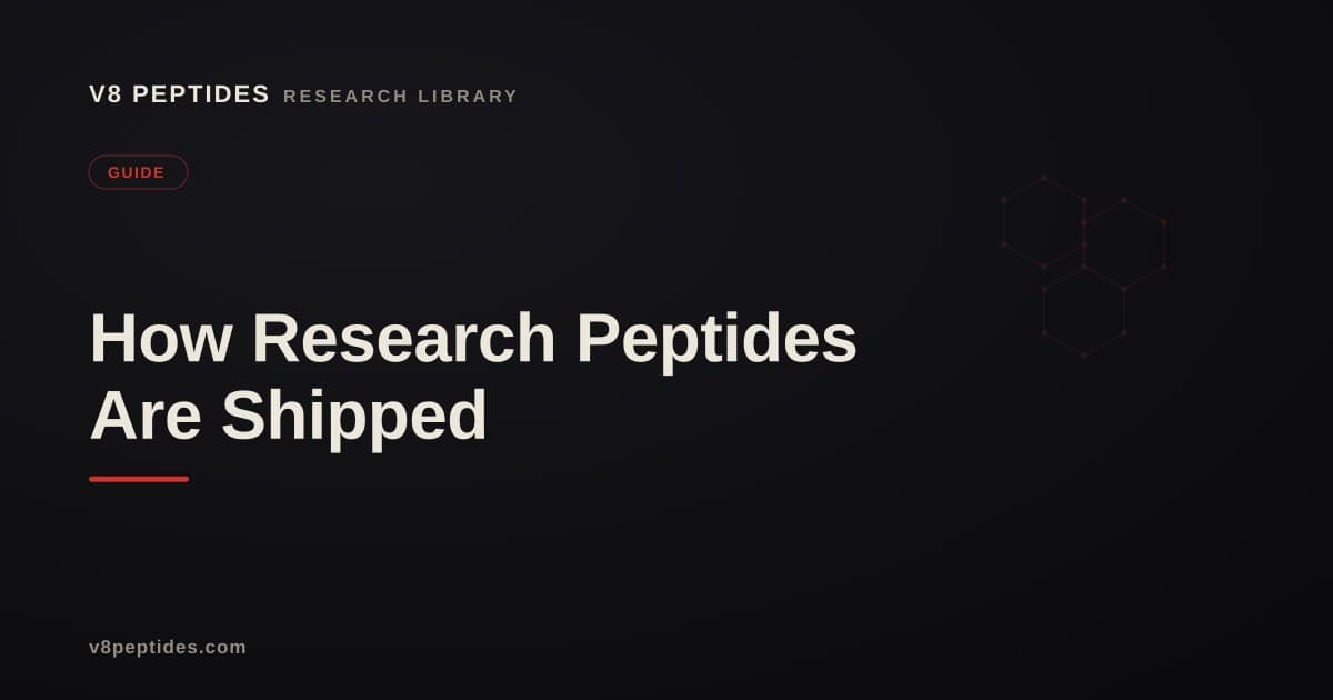 How Research Peptides Are Shipped & Received