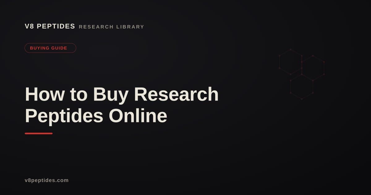 How to Buy Research Peptides Online: Supplier Selection Criteria