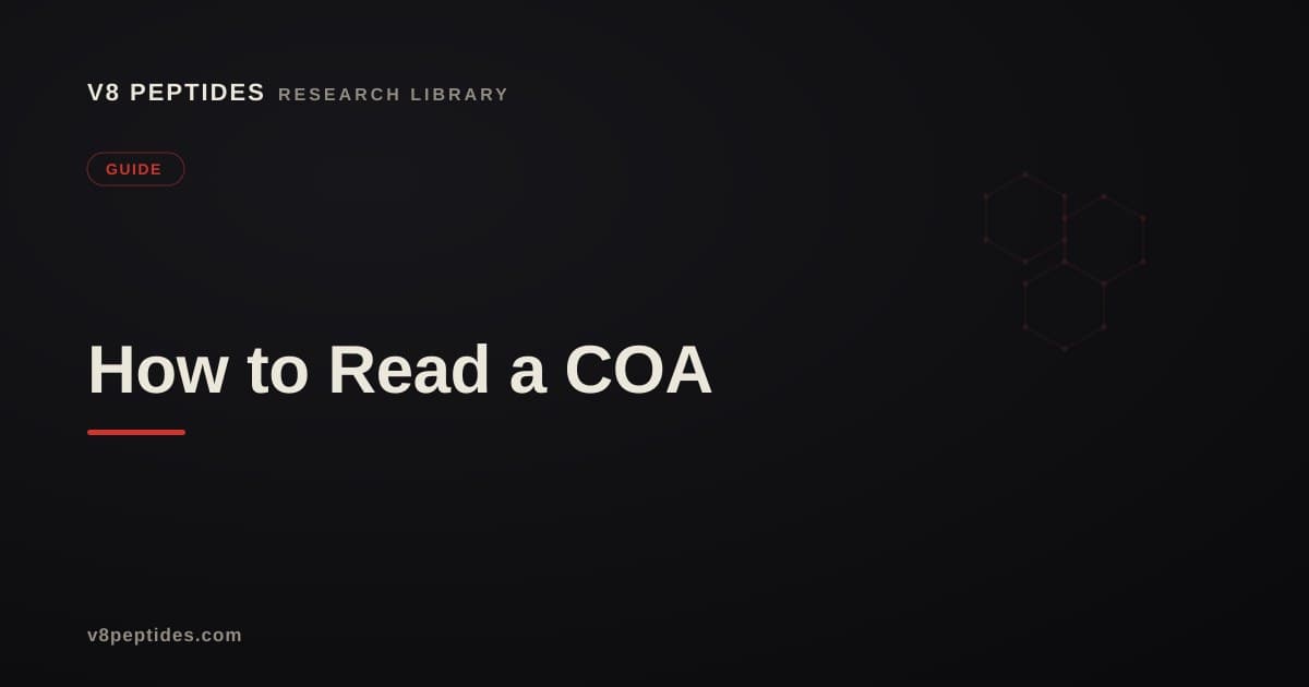 How to Read a Certificate of Analysis (COA)