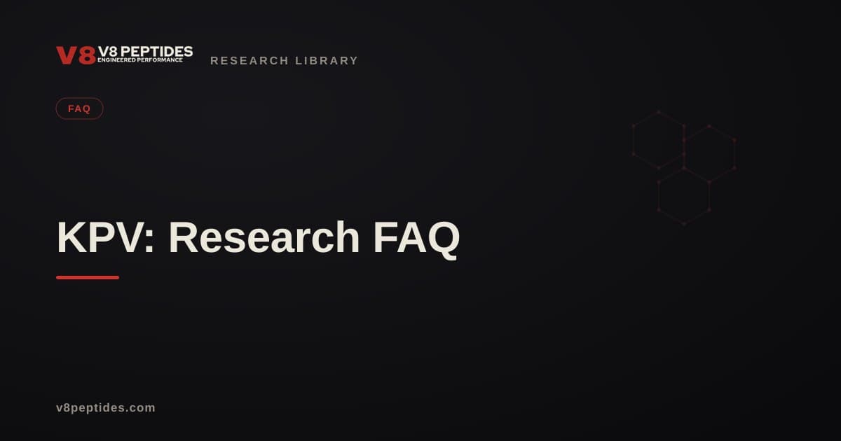 KPV: Research FAQ