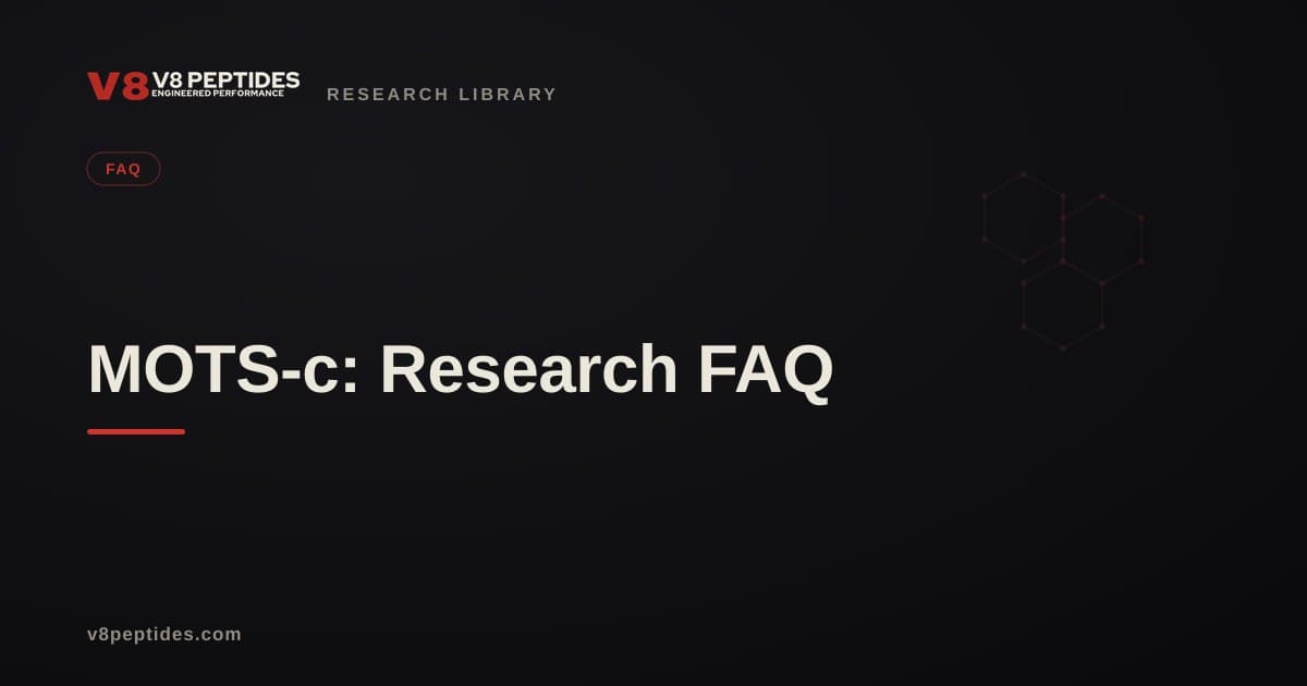 MOTS-c: Research FAQ