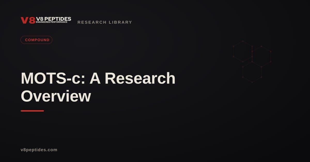MOTS-c: A Research Overview