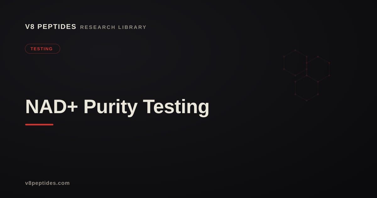 NAD+ Purity Testing