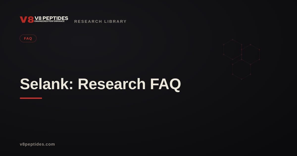 Selank: Research FAQ
