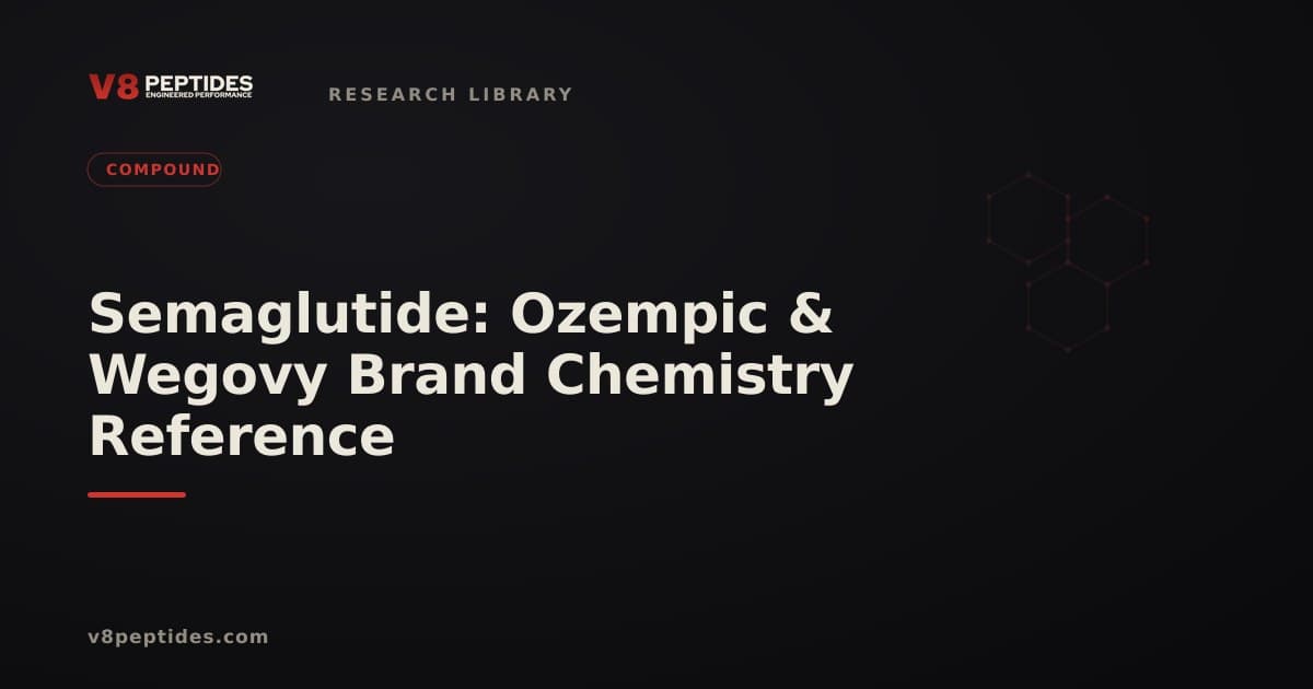 Semaglutide: Ozempic & Wegovy Brand Chemistry Reference