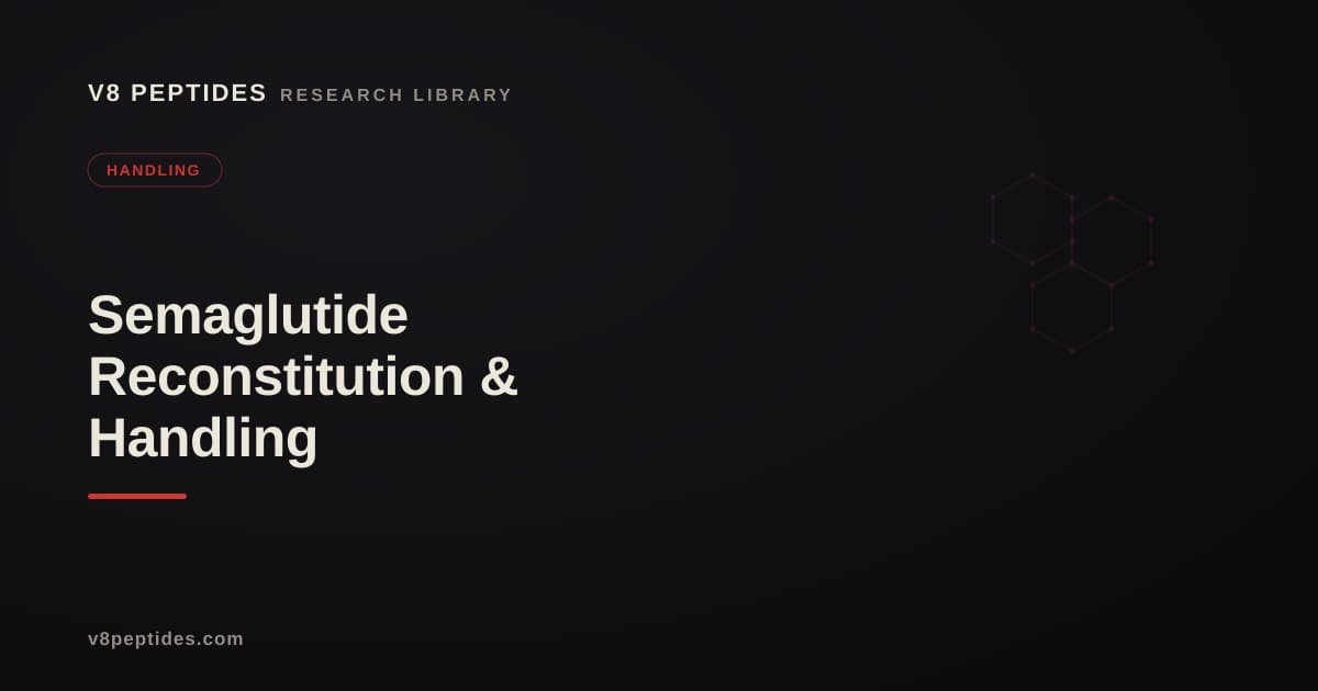 Semaglutide Reconstitution & Handling