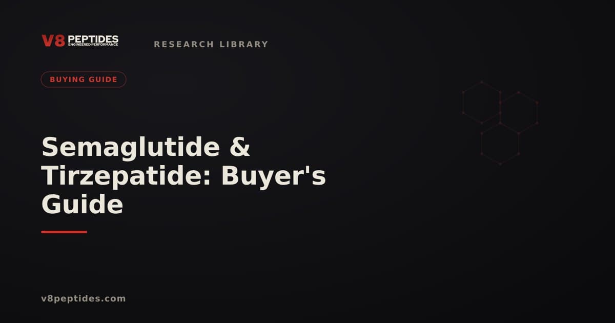 Semaglutide and Tirzepatide: A Research Buyer's Guide
