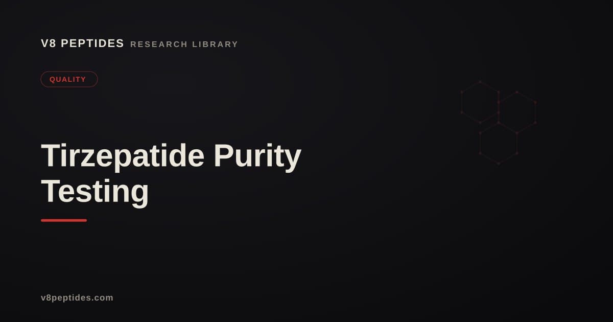 Tirzepatide Purity Testing & Verification