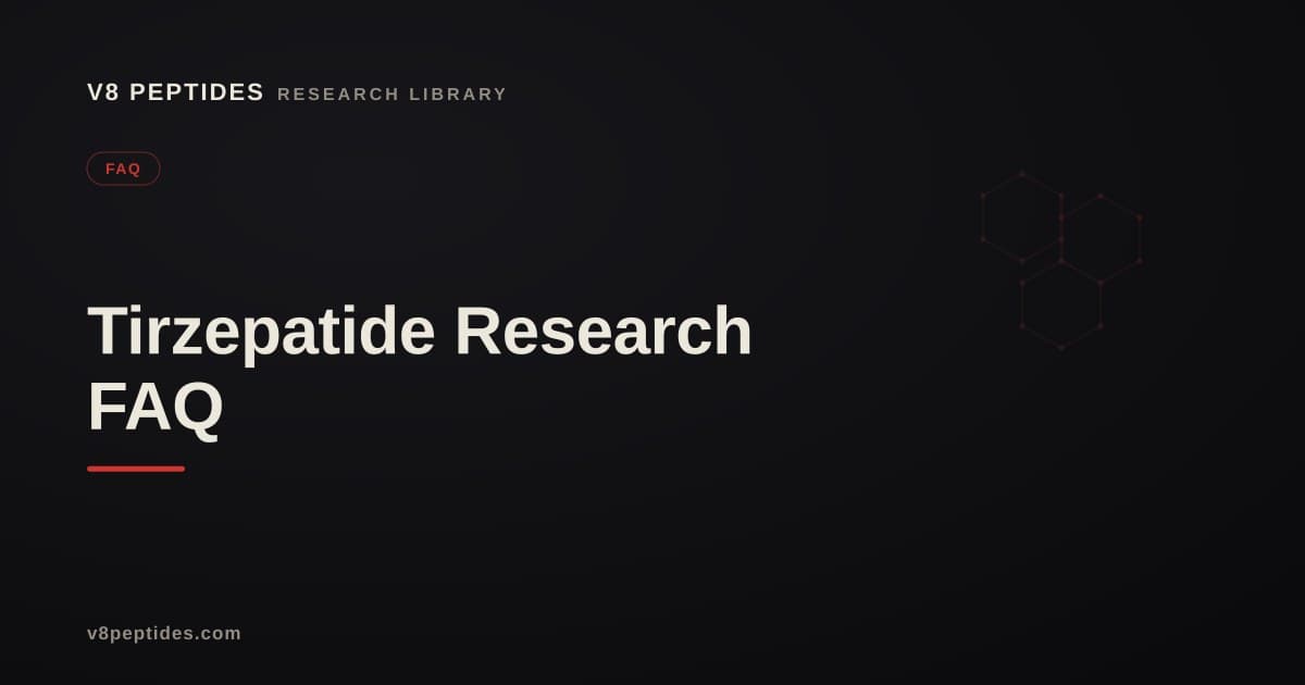 Tirzepatide Research FAQ