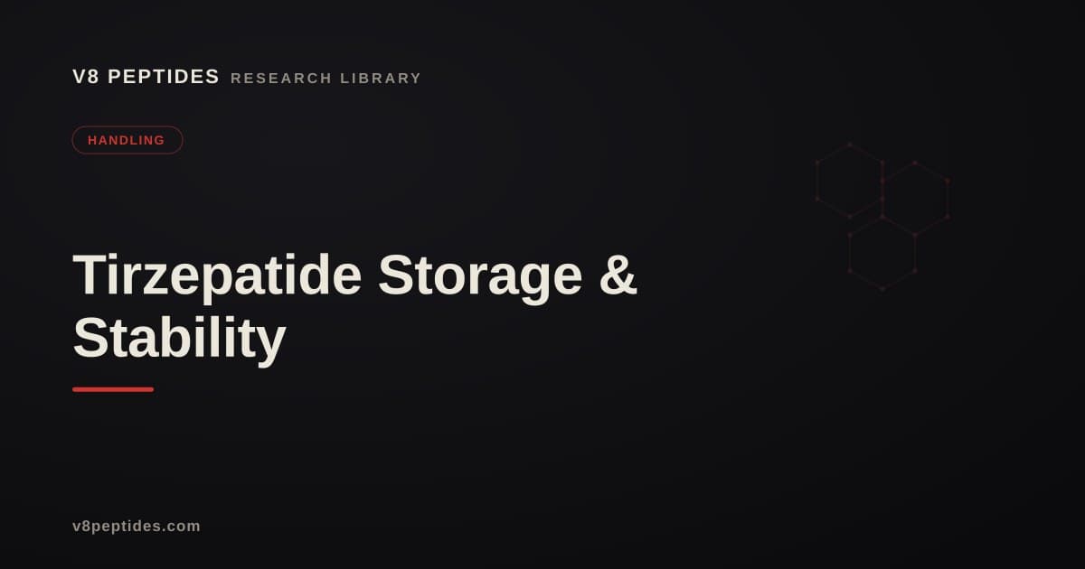 Tirzepatide Storage & Stability Guide