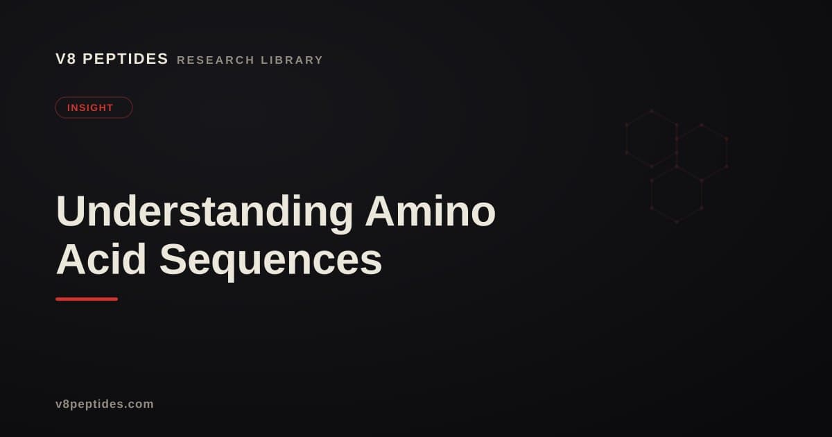 Understanding Amino Acid Sequences in Peptides