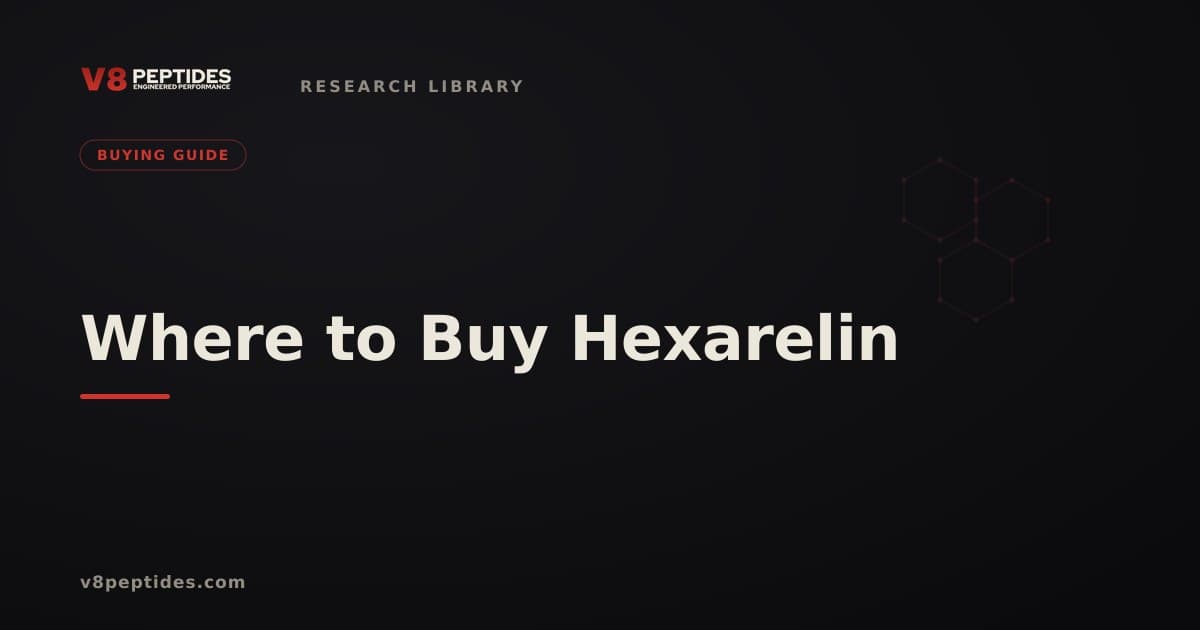 Where to Buy Hexarelin for Research: Purity and Documentation Standards